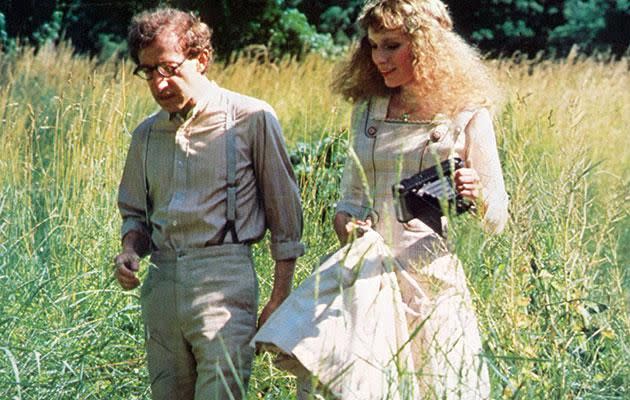 Woody Allen And Mia Farrow In A Midsummer Night's Sex Comedy in 1982. Source: Getty