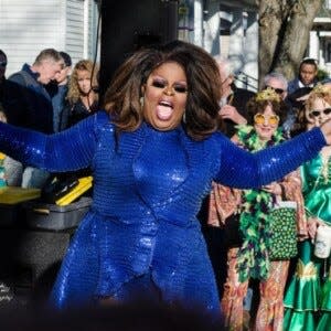 Raven Sanchez is pictured during a performance at the Ghent Community Mardi Gras.