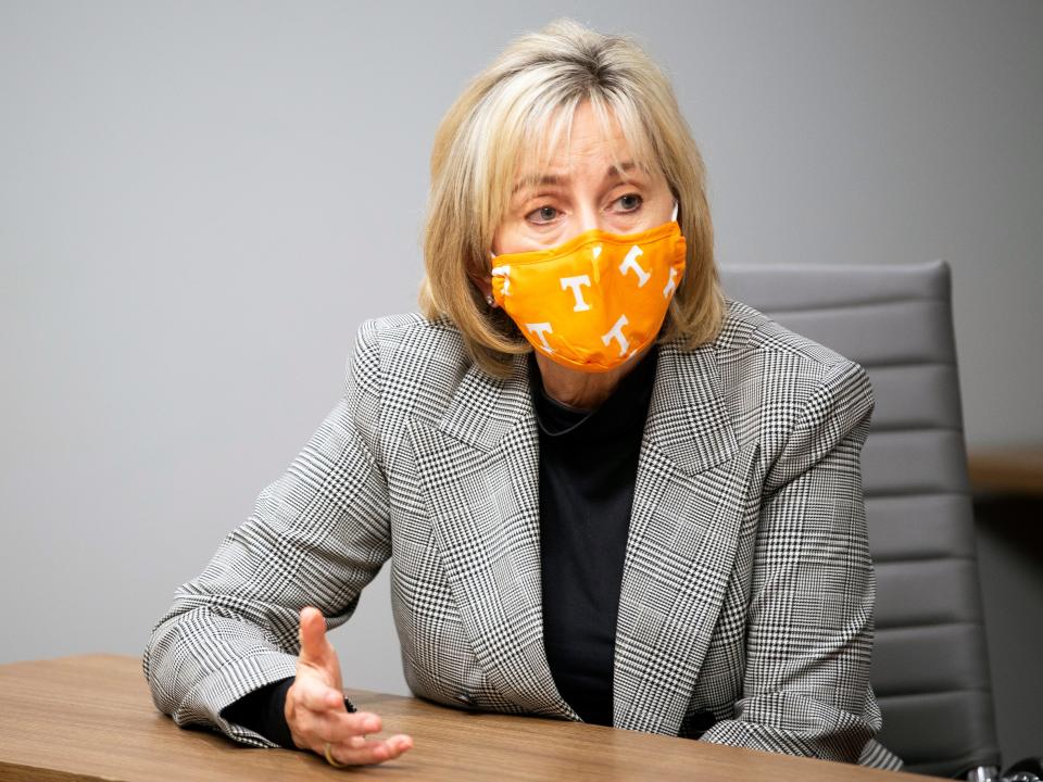 When Chancellor Donde Plowman started to see students' lax response to COVID-19 safety protocols, she issued a public warning. “That needs to stop,” Plowman tweeted. “We are not out of this pandemic yet and masks are required. Do your part, mask up and stay distanced.”