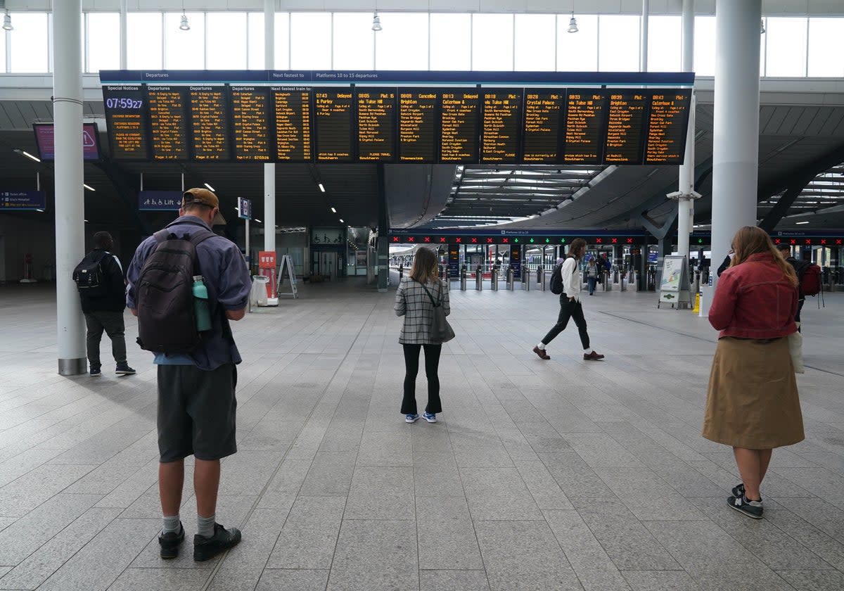 Thameslink services in and out of London Bridge are disrupted  (PA Wire)