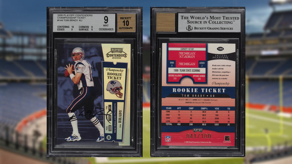 Tom Brady rookie cards