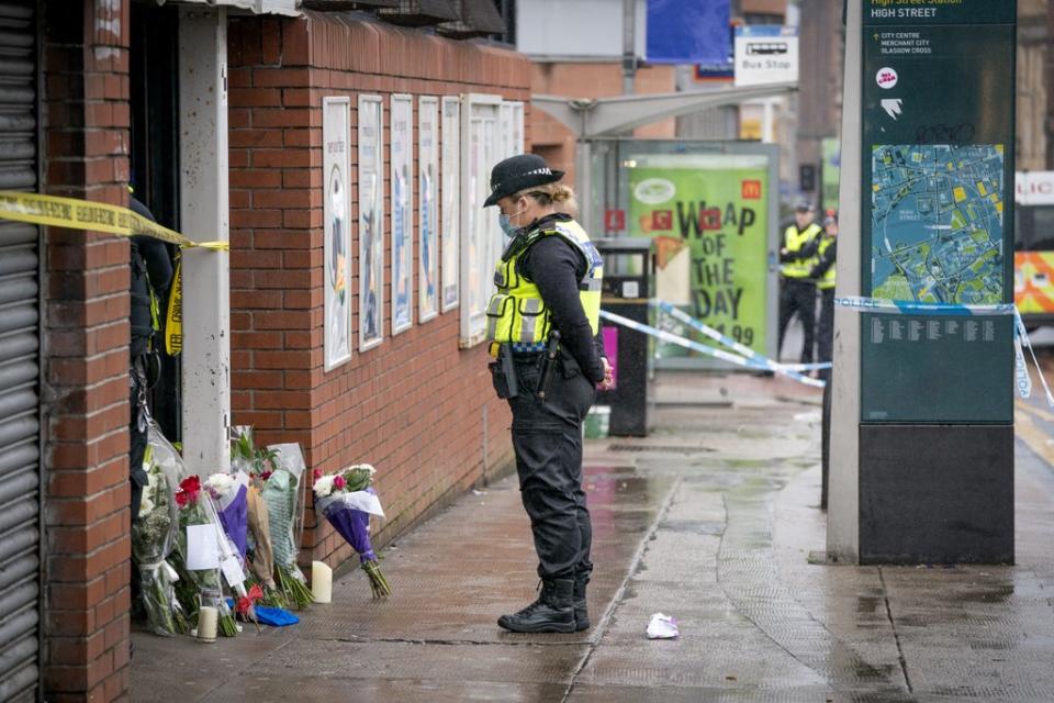 A 16-year-old boy will appear in court in Glasgow on Tuesday charged in connection with the death of another teenager in the city centre (Jane Barlow/PA) (PA Wire)