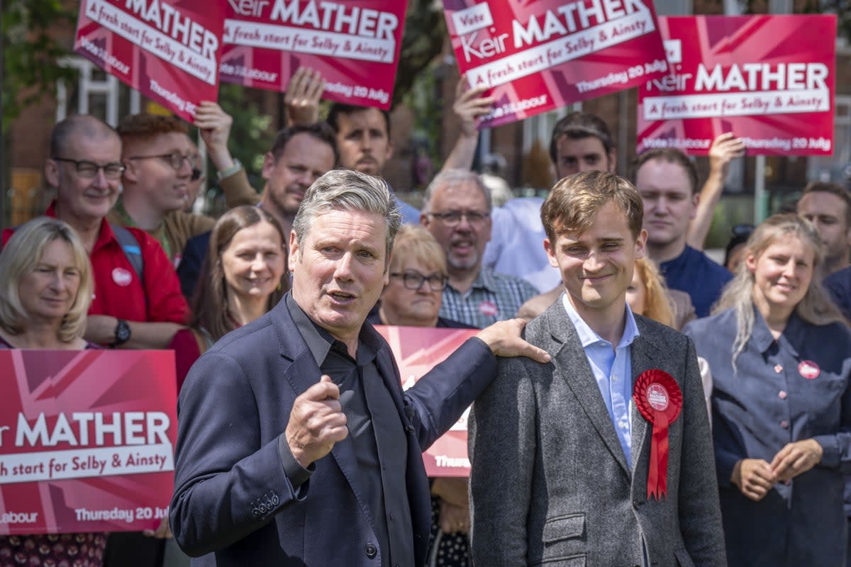 Newly elected Labour MP, Keir Mather, overturned 20,000 majority in Selby (Danny Lawson/PA) (PA Wire)