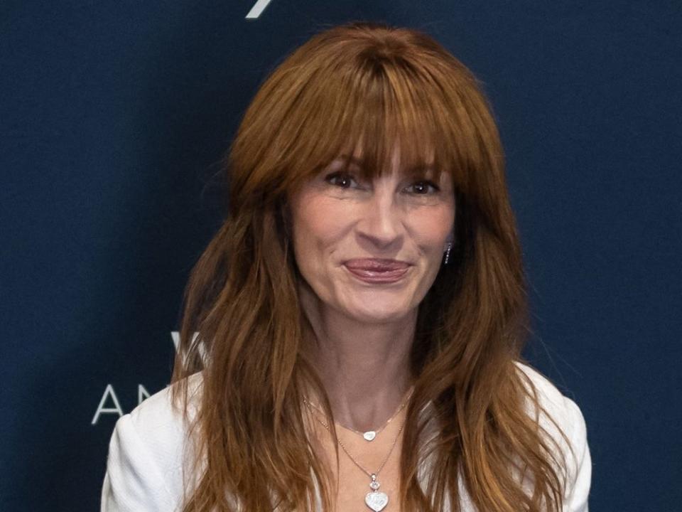 Julia Roberts auf der Genfer Schmuck- und Uhren-Messe. (Bild: getty/[EXTRACTED]: FABRICE COFFRINI/AFP via Getty Images)