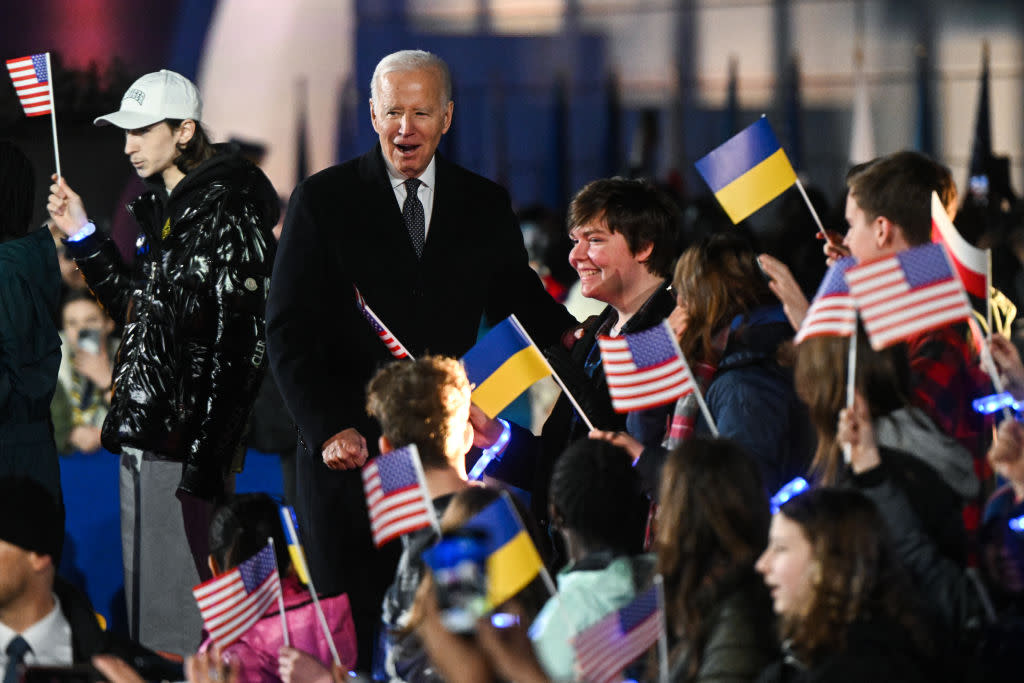 US President Joe Biden Visits Warsaw