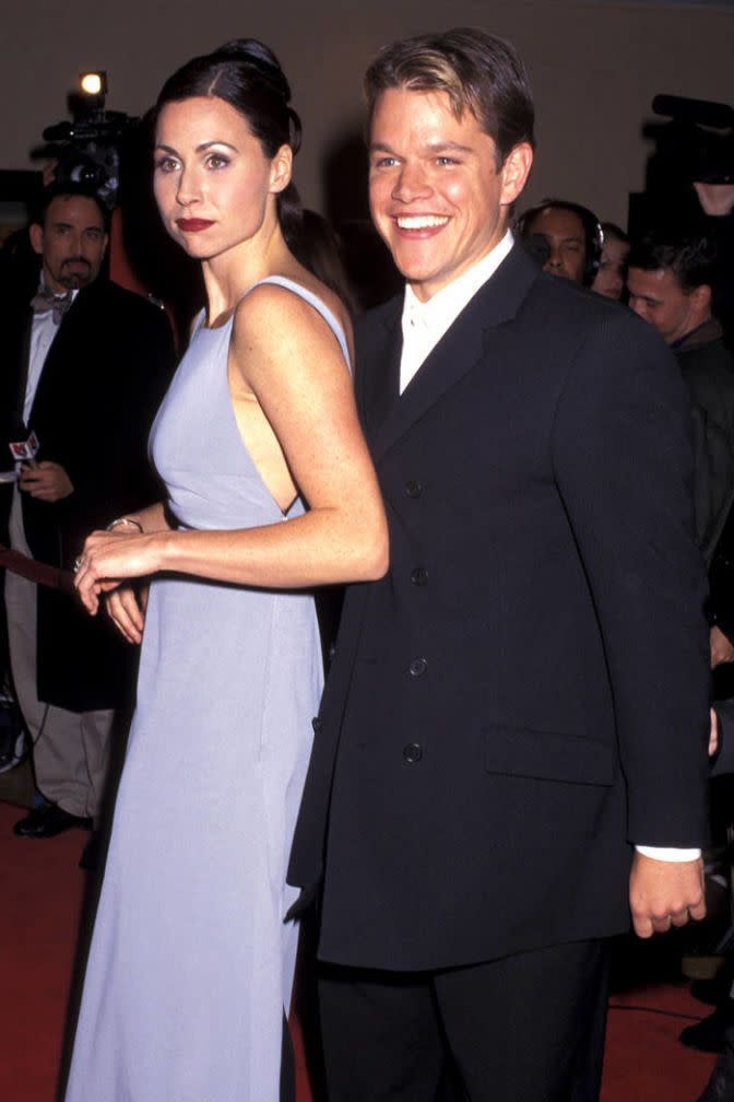 Minnie Driver and Matt Damon