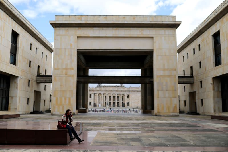 FOTO DE ARCHIVO. Imagen de la fachada de la sede del Palacio de Justicia en donde funciona la Corte Suprema de Justicia de Colombia, en Bogotá