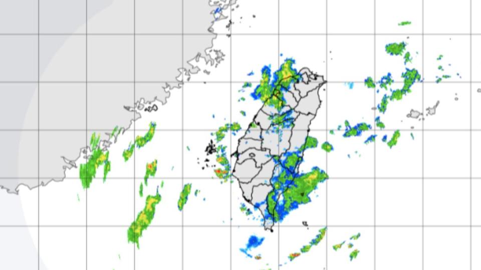 截至上午11點，時雨量台中和平5毫米、花蓮秀林4毫米。（圖／氣象署）