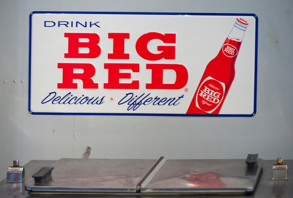 A Big Red sign in a restaurant in Louisville, Ky., in February 2020.