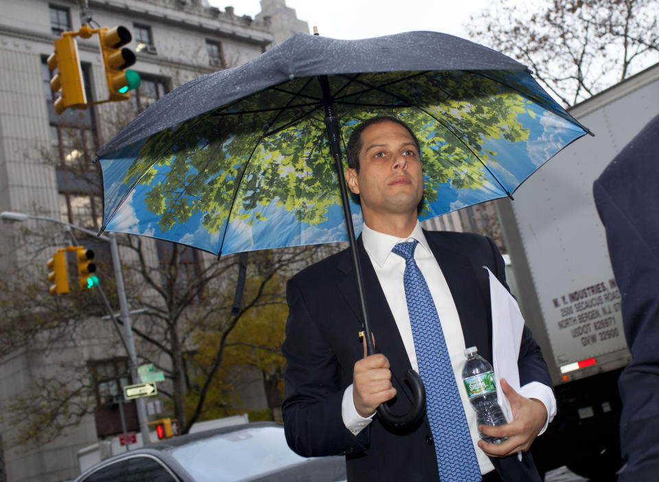 Kareem Serageldin, a former Credit Suisse Group banker, arrives at federal court for a sentencing hearing in New York on Nov. 22, 2013. (Photo: Bloomberg via Getty Images)