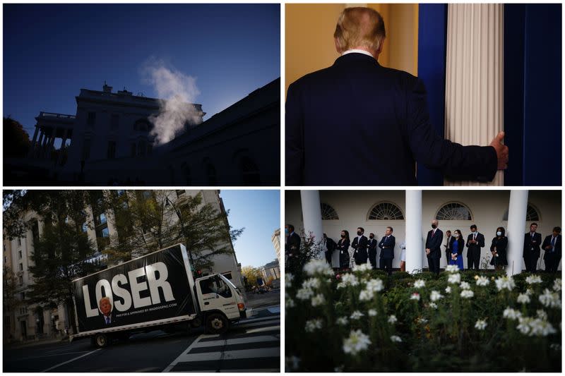 The Wider Image: Trump sought the world's attention and got it. Now the White House reality show ends