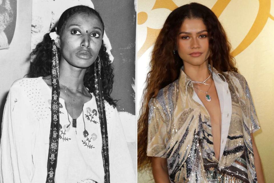 <p>Keystone/Hulton Archive/Getty, Antoine Flament/Getty </p> Celebrity stylist Law Roach drew comparisons between Donyale Luna (left), the first Black supermodel, and his longtime client Zendaya (right).