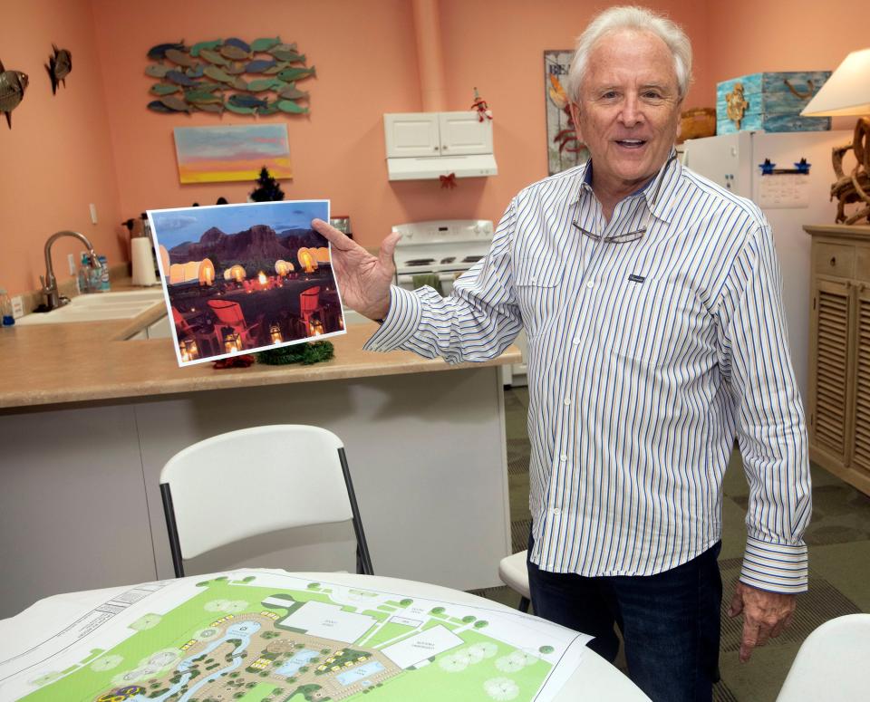 On Tuesday, Dec. 17, 2019, Craig Kruse, the owner of the Santa Rosa RV Resort in Navarre, outlines his plans for a new RV resort in Milton.