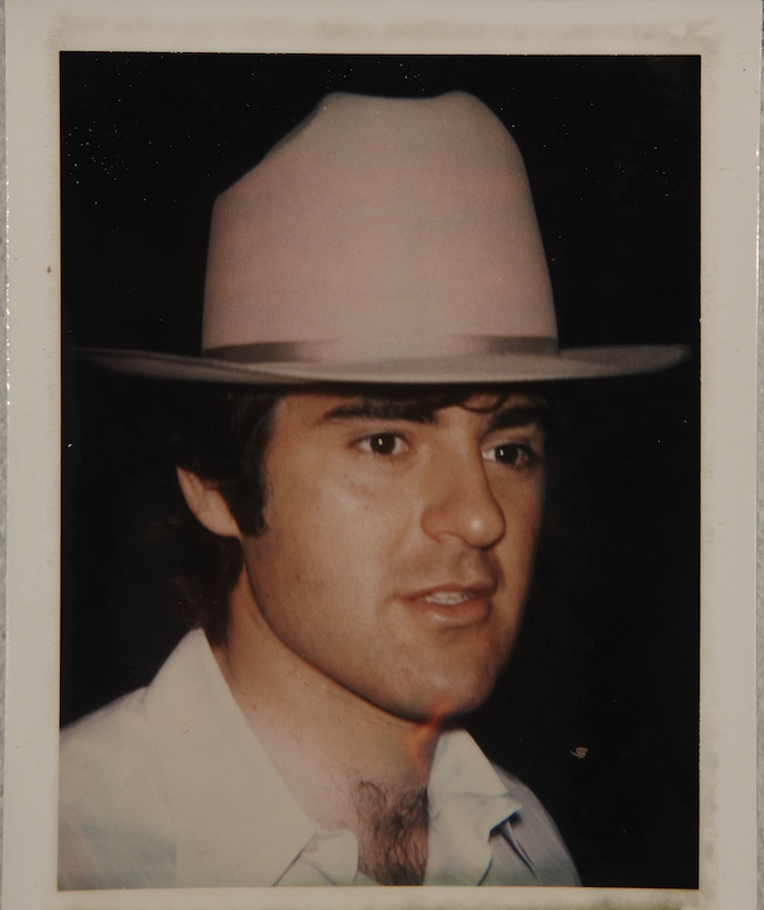 A polaroid of Brant taken by Warhol.