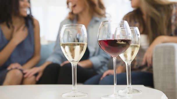 PHOTO: Women are pictured with wine glasses in an undated stock photo. (STOCK PHOTO/Getty Images)