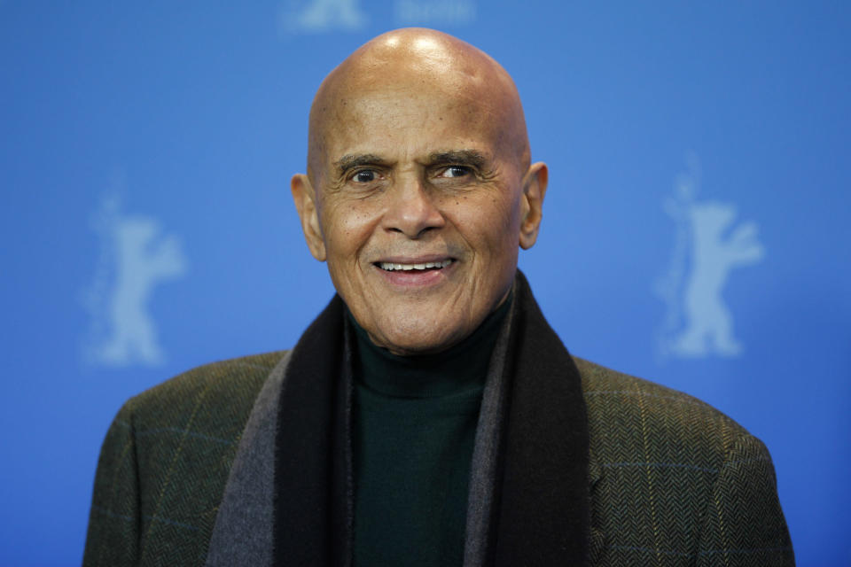 Harry Belafonte attends the International Film Festival Berlinale in Berlin on Saturday, Feb. 12, 2011. / Credit: AP Photo/Kai-Uwe Knoth