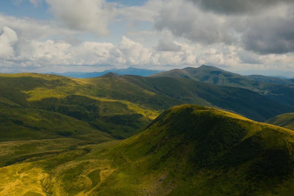 Carpathian mountains in Ukraine