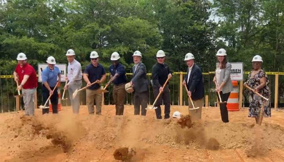 A ceremonial groundbreaking for Cliffview Lake Park on Tuesday marked the start of an improvement project in Macon, GA. Courtesy Macon-Bibb County