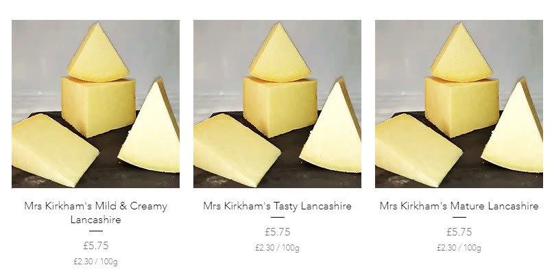 Recall notice issued for Mrs Kirkham’s Mild and Creamy Lancashire, Mrs Kirkham’s Tasty Lancashire, Mrs Kirkham’s Mature Lancashire and Mrs Kirkham’s Smoked Lancashire