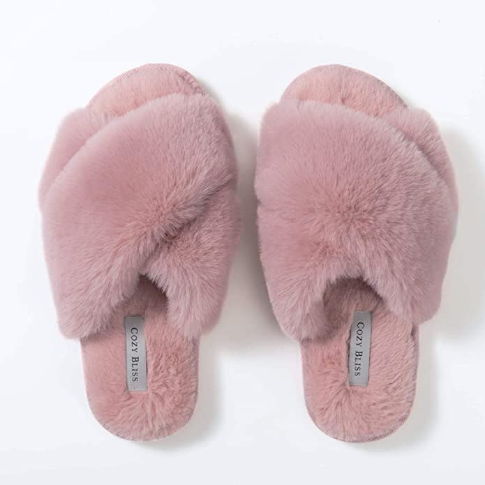 Cozy Bliss Women's Faux Fur Slippers