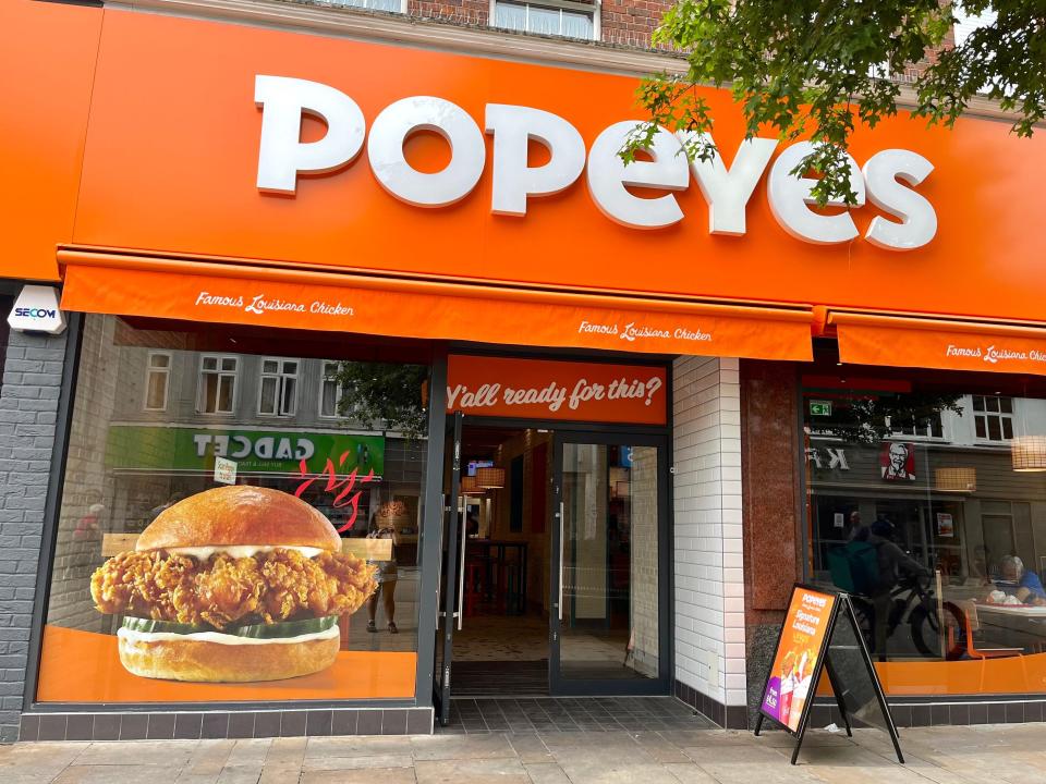 Popeyes from the outside.