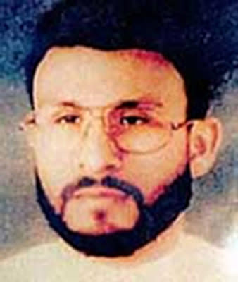 This undated file photo provided by U.S. Central Command, shows Abu Zubaydah, date and location unknown. Zubaydah was the CIA’s guinea pig. He was the first high-profile al Qaida terror suspect captured after the Sept. 11 attacks and the first to vanish into the spy agency’s secret prisons, the first subjected to grinding white noise and sleep deprivation tactics and the first to gasp under the simulated drowning of waterboarding. Zubaydah’s stark ordeal became the CIA’s blueprint for the brutal treatment of terror suspects, according to the Senate Intelligence Committee’s report released Tuesday. (AP Photo/U.S. Central Command, File)