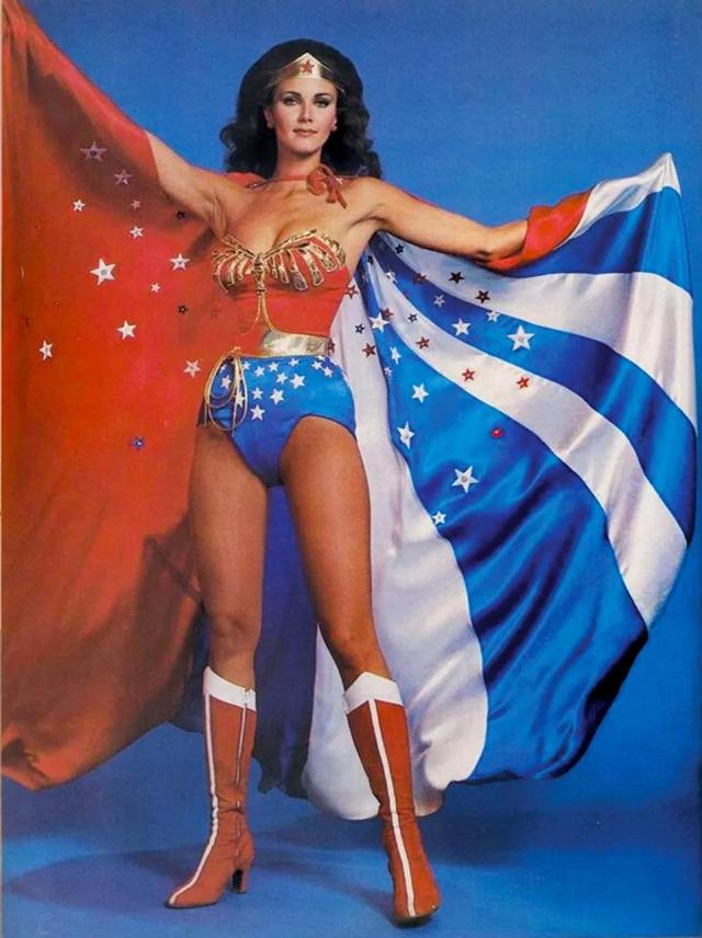 Why did Lynda Carter, while playing Wonder Woman, wear pantyhose