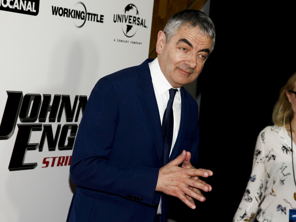 Rowan Atkinson attends a special screening of &quot;Johnny English Strikes Again&quot; at AMC Loews Lincoln Square on Tuesday, Oct. 23, 2018, in New York. (Photo by Andy Kropa/Invision/AP)