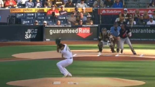 We're Flipping Out Over Suni Lee's Incredible First Pitch Before MLB game