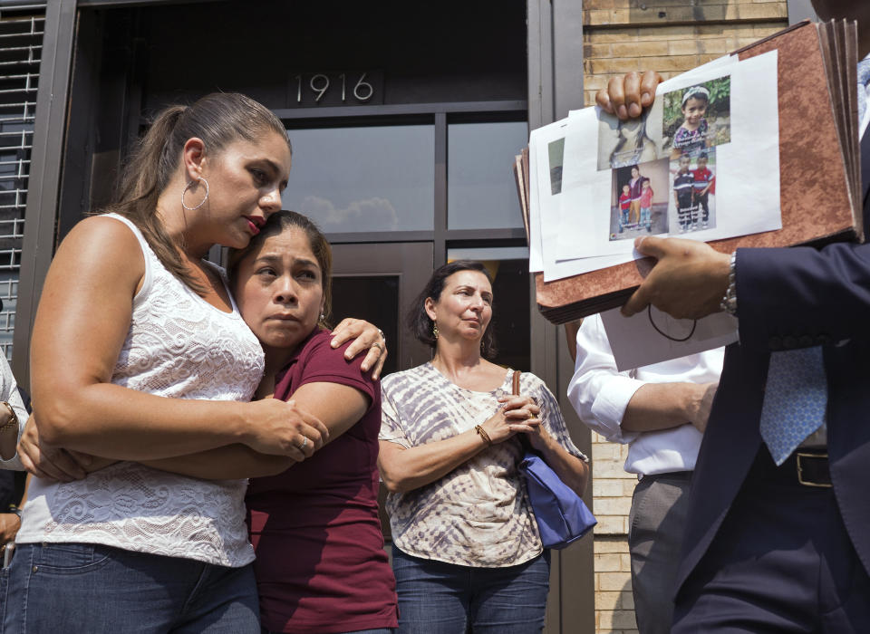On July 3, Yeni Gonzalez, a Guatemalan mother who was separated from her three children at the U.S.-Mexico border saw her children in a New York City facility for the first time in more than a month after she was driven cross-country by a team of volunteers. (Photo: ASSOCIATED PRESS)
