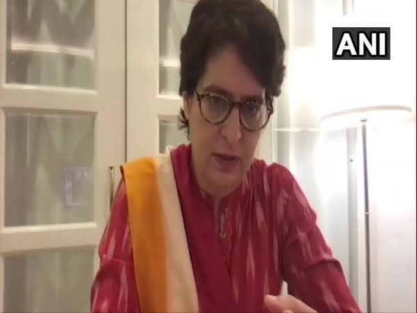 Congress leader Priyanka Gandhi Vadra [Photo/ANI]