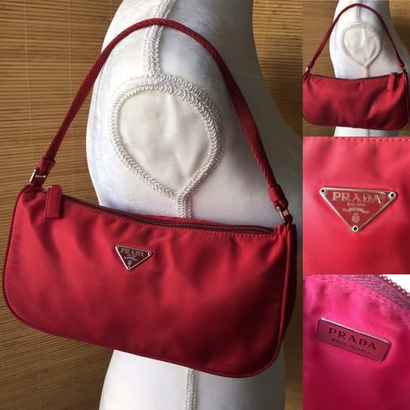 Shop Kendall Jenner Prada Crossbody Bag