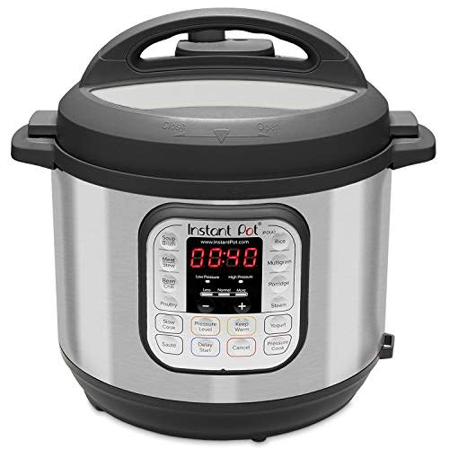 Instant Pot Duo 7-in-1 Electric Pressure Cooker, Slow Cooker, Rice Cooker, Steamer, Saute, Yogurt Maker, and Warmer, 8 Quart, 14 One-Touch Programs (Amazon / Amazon)