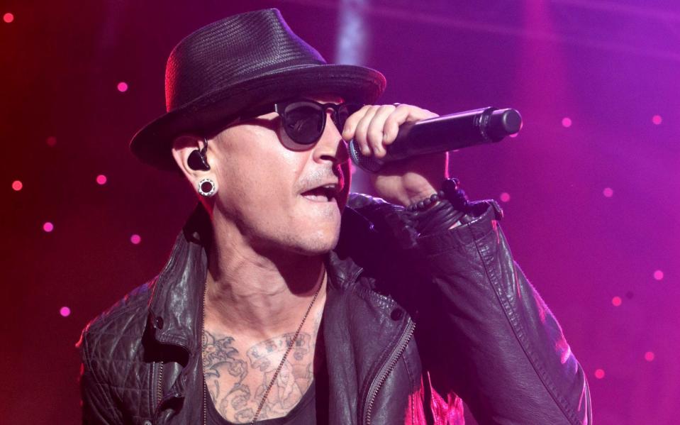  Chester Bennington performs in concert during the 2015 Shindig Music Festival - Credit: AP