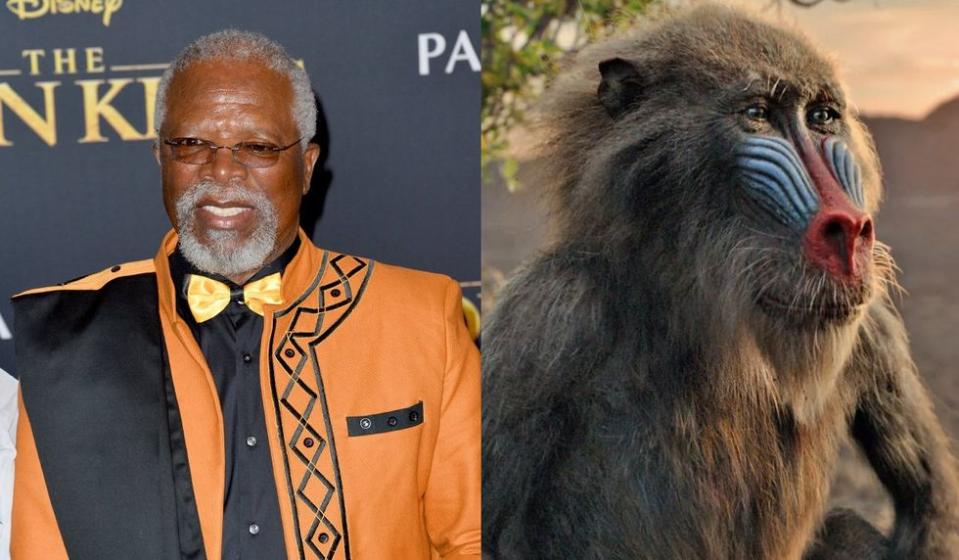 John Kani as Rafiki Shutterstock; Walt Disney Studios