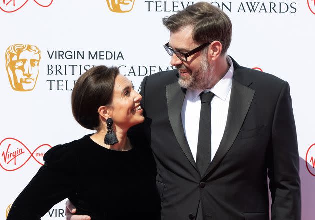 Ingrid Oliver and Richard Osman at this year's TV Baftas