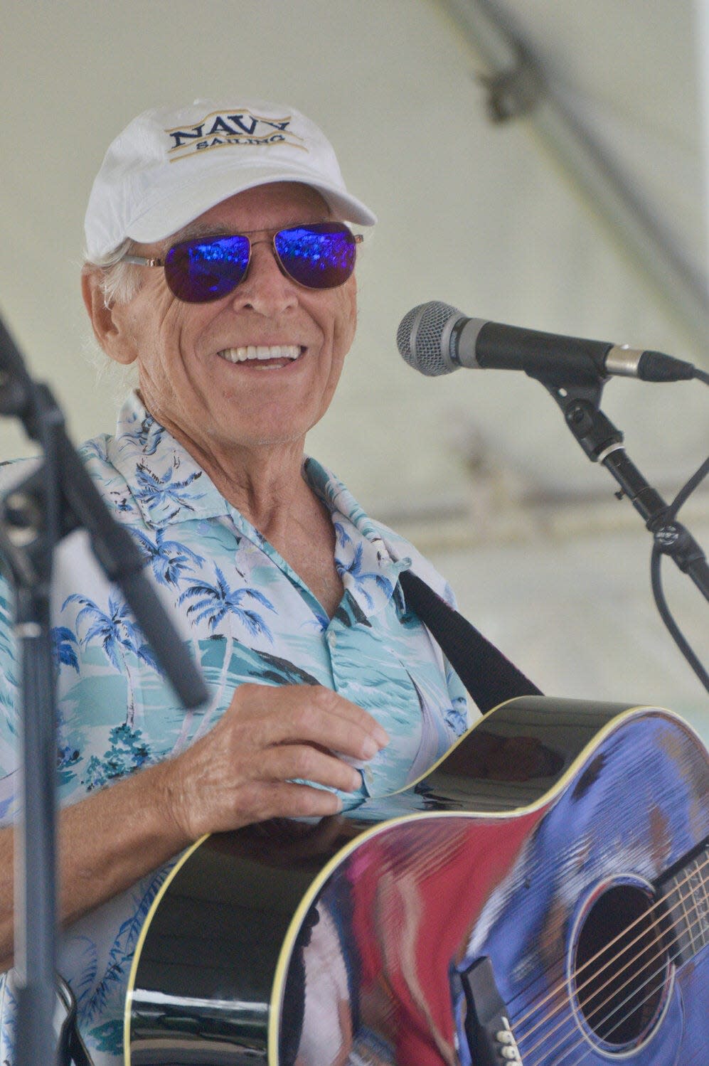 Jimmy Buffett, at what may well have been his final performance on July 3 in Rhode Island.