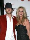 <p>Britney Spears invited backup dancer Kevin Federline on tour with her in Europe and popped the question. Their <a href="http://www.usmagazine.com/celebrity-news/news/britney-spears-and-kevin-federline-10th-wedding-anniversary-2014199" rel="nofollow noopener" target="_blank" data-ylk="slk:wedding;elm:context_link;itc:0;sec:content-canvas" class="link ">wedding</a> took place on September 18, 2004. The pair were married for two years, and share two sons together. Spears filed for divorce in 2006. </p>