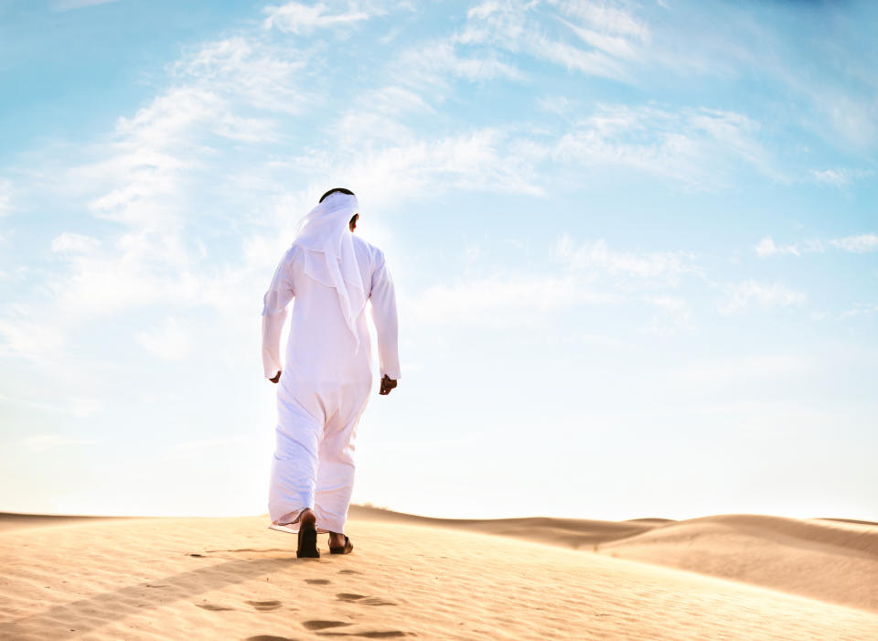 El emir de Catar volvió a Italia después de dos décadas, para agradecerle a una mujer que le prestó su baño. Foto: franckreporter/Getty Images