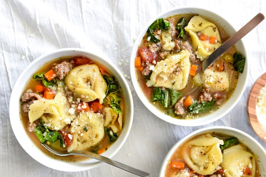 Slow-Cooker Tortellini Soup from Foodie Crush