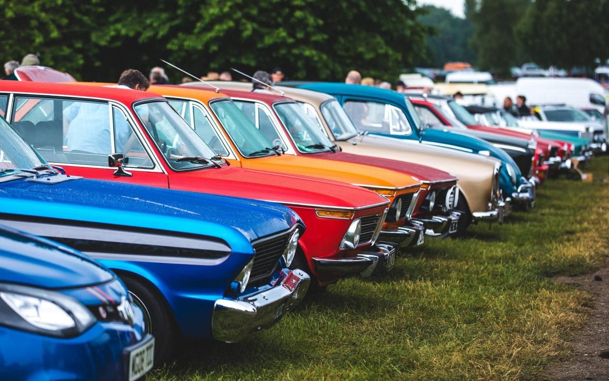 Just a few of the cars lined up on show at Tatton Park in 2018