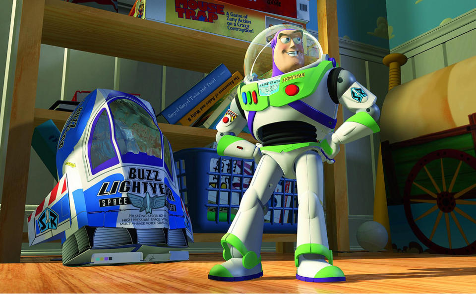 Buzz Lightyear (and his packaging) in 1995's 