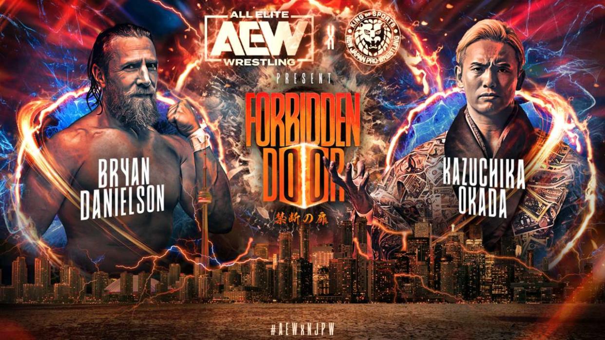  Bryan Danielson and Kazuchika Okada face off at AEW x NJPW Forbidden Door 