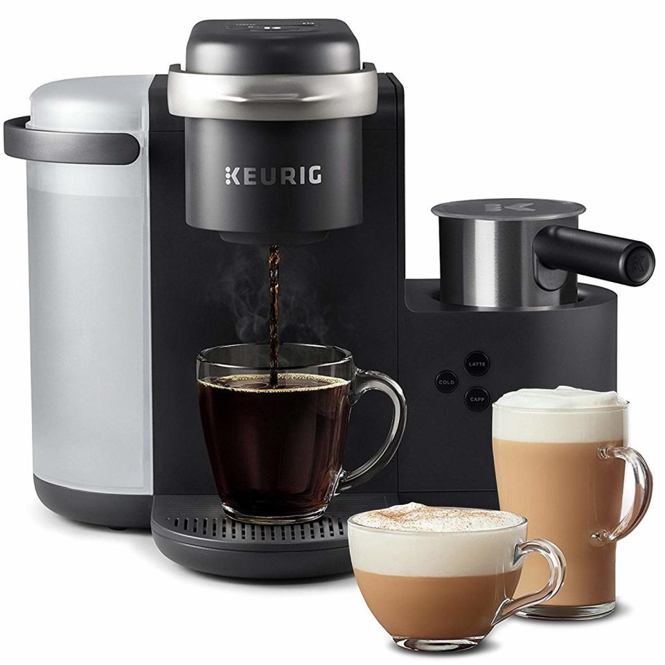 Serve up drip coffee, lattes, cappuccino, and espresso with one machine. Perfect for parents who need their coffee fix first thing in the morning. <a href="https://amzn.to/2WRHM6S" target="_blank" rel="noopener noreferrer">Get it on Amazon</a>. <strong><br /></strong>