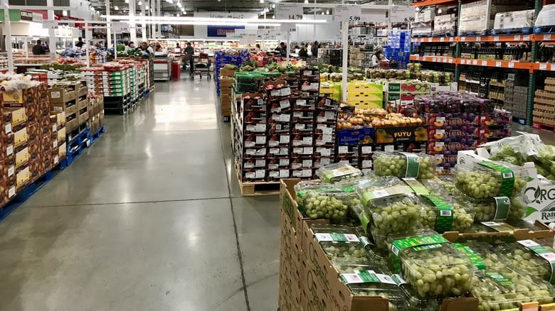 Costco produce aisle