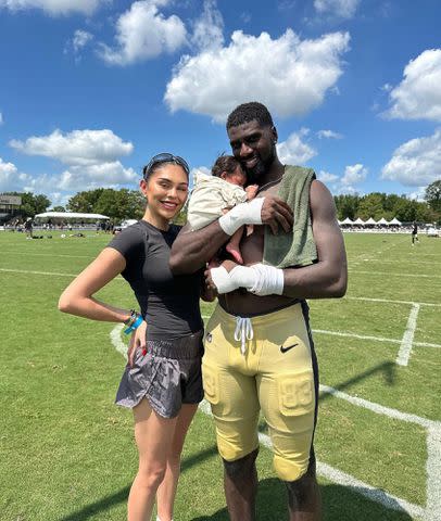 <p>Chanen Johnson instagram</p> Juwan Johnson and Chanen Johnson with their daughter J'Adore.