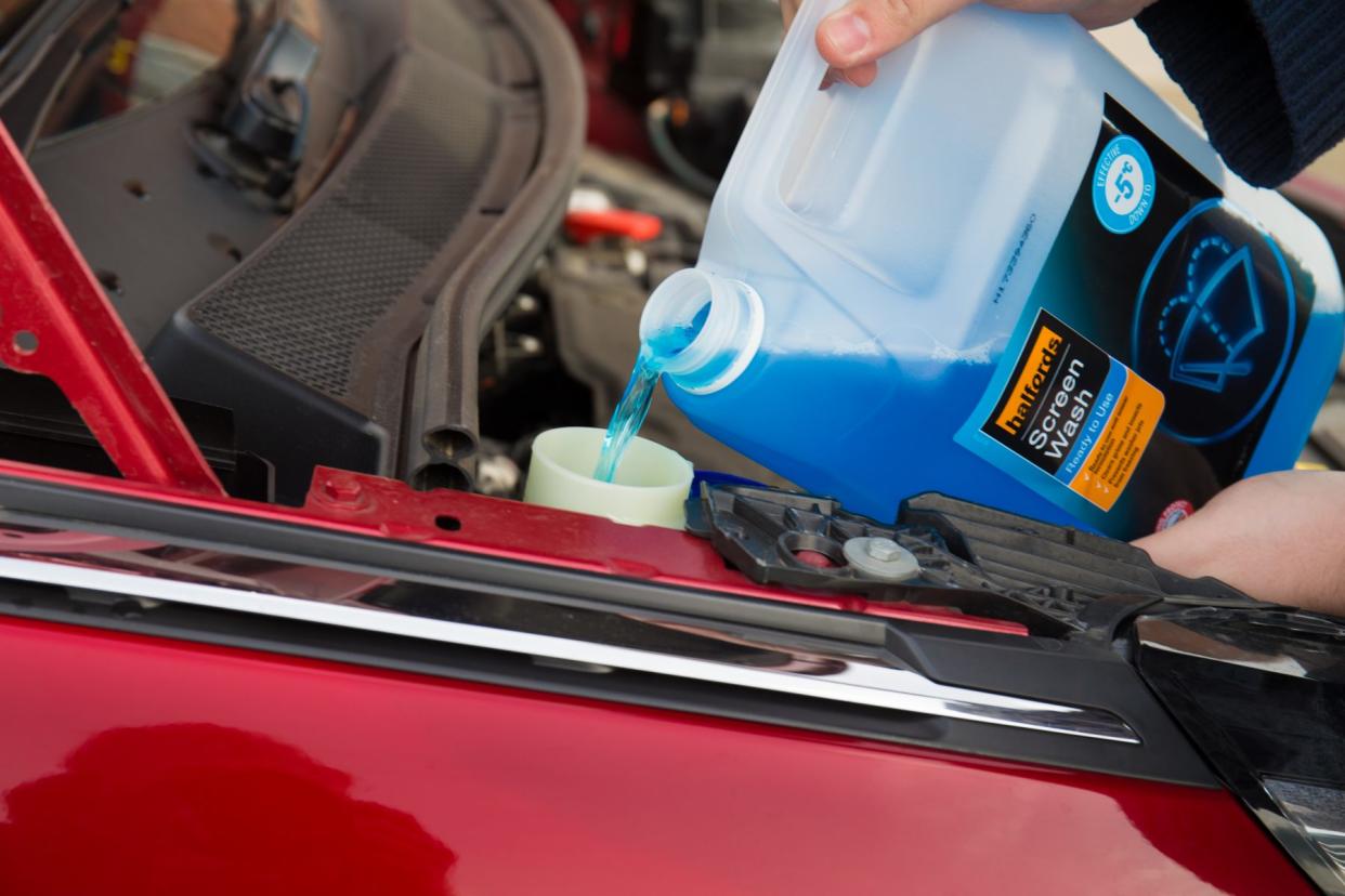 Washer fluid is essential for maintaining windscreen visibility. (PA)