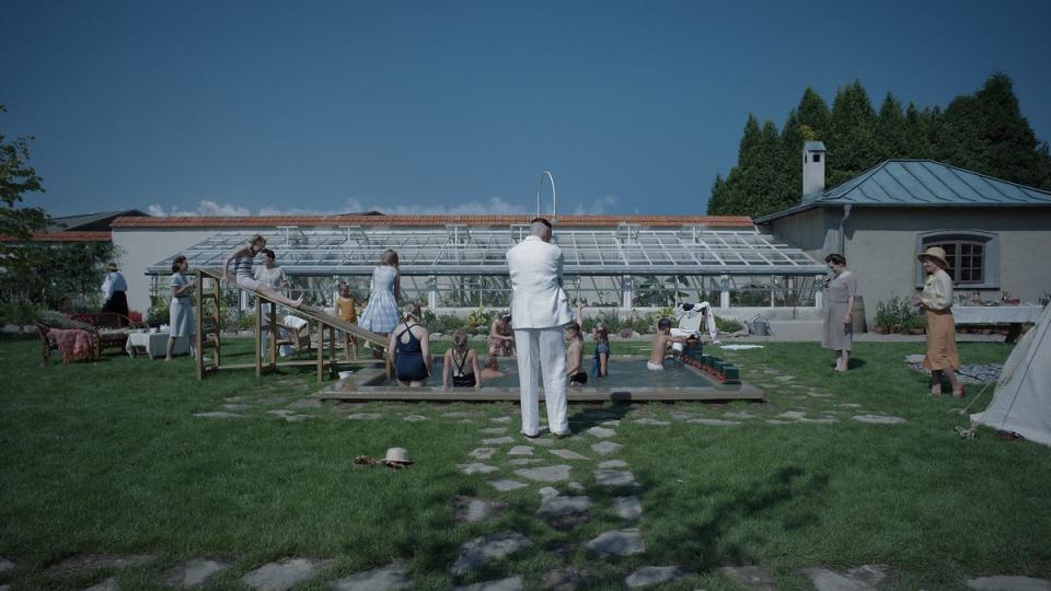 The picturesque estate on the border of Auschwitz where most of the film is set (Courtesy of A24)