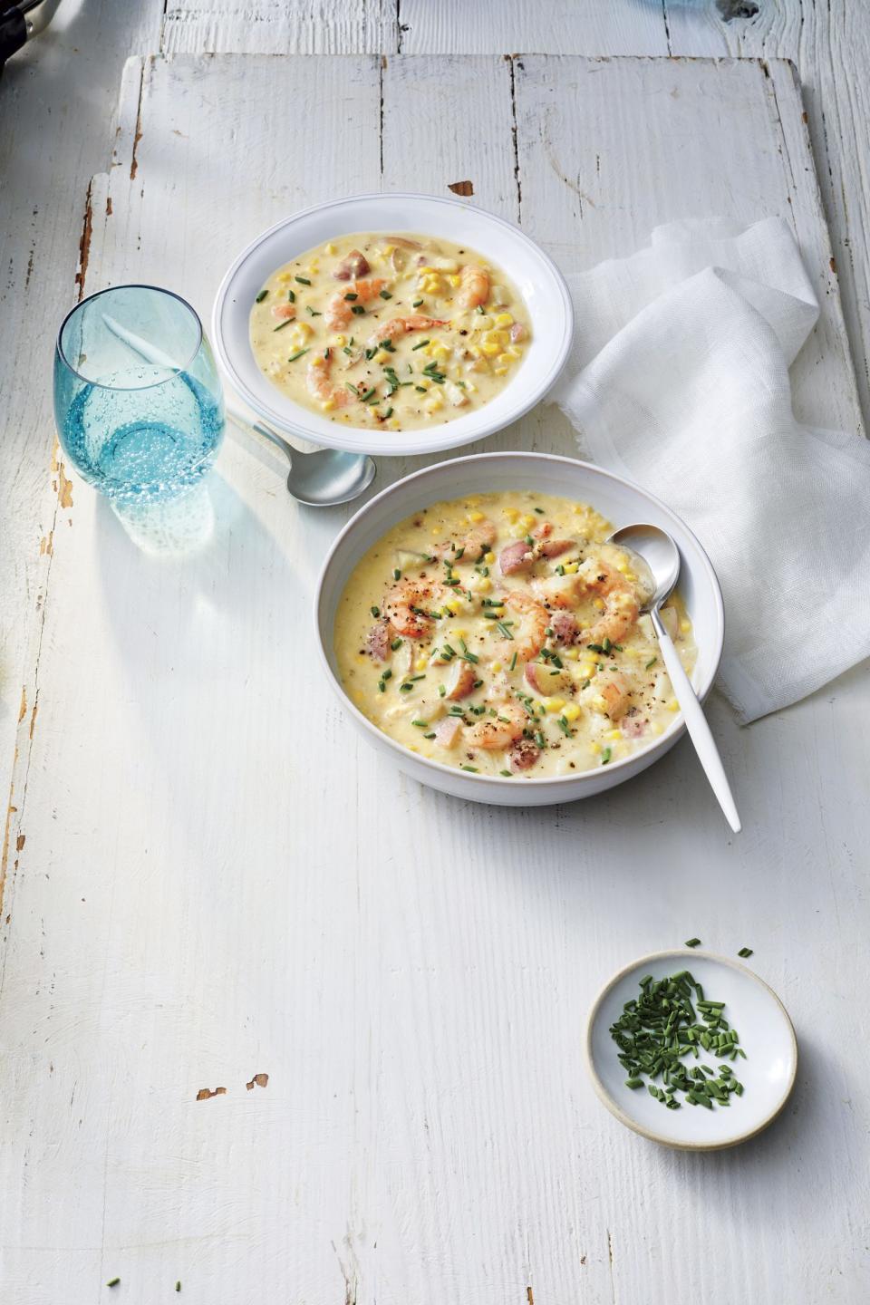 Quick Shrimp and Corn Chowder