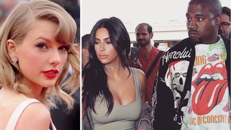 Taylor Swift enfrentó una seguidilla de ataques por parte de Kim Kardashian y Kanye West